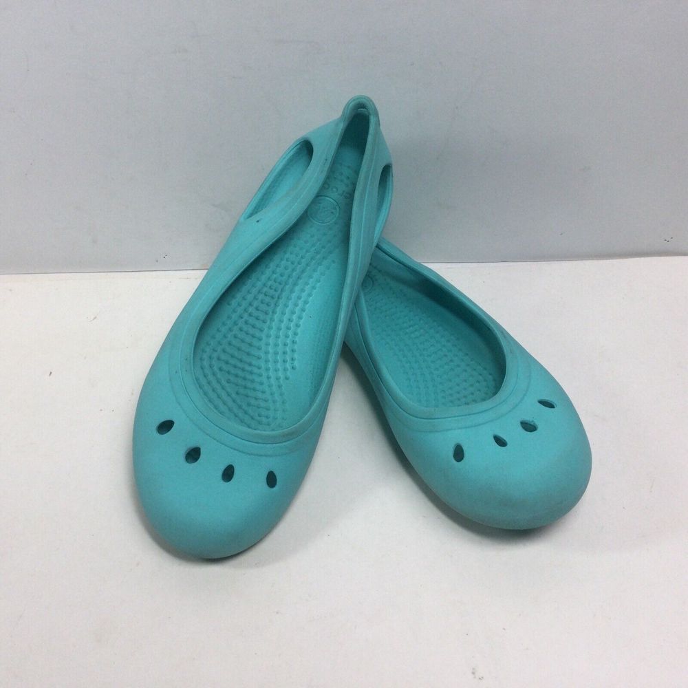 Crocs Kadee Junior Size 1 Kids Shoes Turquiose‎ beach